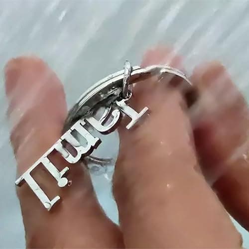 SHRDV Personalized Name Keychain Custom Stainless Steel Letters Pendant as Special Christmas Gift for Women Girls - Gold thumbnail 3
