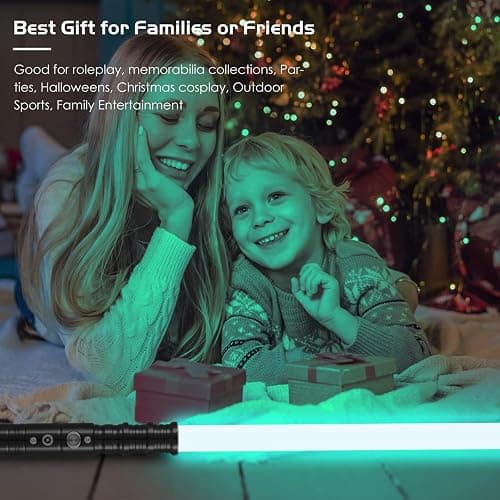 RGB Lightsaber Kids,Smooth Swing Light Saber with Sound Effects,7 Colors Aluminum Hilt LED Light Sword,Rechargeable Lightsaber for Halloween Cosplay Party Birthday Gift for Boys Girls Age 3+ thumbnail 7