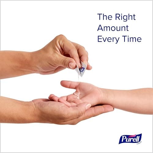 PURELL SINGLES Advanced Hand Sanitizer Gel, Fragrance Free, 125 Count Single-Use Travel-Size Packets - 9620-12-125EC (Pack of 1) thumbnail 6