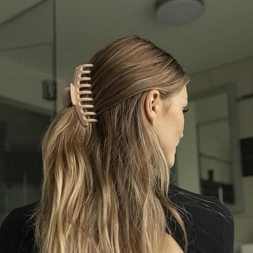 FRAMAR Extra Large Claw Clips For Thick Hair – Hair Claws Pack, Large Hair Clips For Thick Hair, Claw Clip Pack, Hairclips, Hairclips. For Women, Ganchos Para El Cabello – Non Slip Matte Finish thumbnail 4