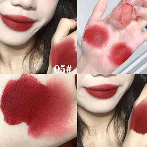 LuckNest 4 Colors Velvet Matte Liquid Lipstick set, Cute Rabbit Lip Glaze 2 in 1 Key Chain Lip Gloss Lip Stain, Waterproof Non-Stick Cup Long Lasting Lip Clay Cute Lip Makeup for Girls thumbnail 7