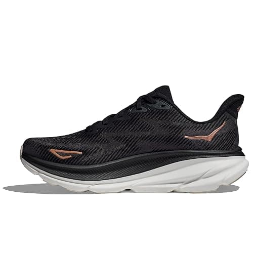 HOKA Clifton 9 Womens Running Shoes - 10.5 - Black/Rose Gold thumbnail 4