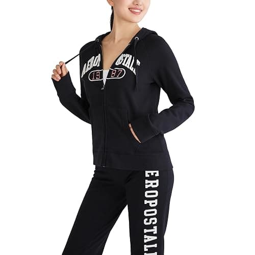 AEROPOSTALE Women's Logo Full Zip Hoodie- Arches- 1987 thumbnail 3