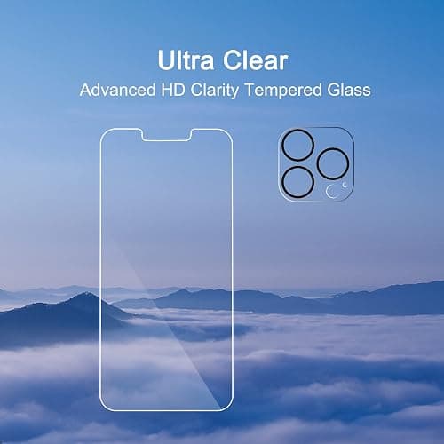 Ailun 2Pack Screen Protector for iPhone 13 Pro [6.1 inch] Display 2021 + 2 Pack Camera Lens Protector, Tempered Glass Film,[9H Hardness] - HD [Not for iPhone 13 Pro Max][4 Pack] - iPhone 13 Pro-6.1 Inch thumbnail 4