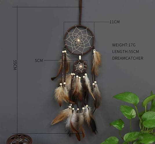 PWYXSA Feather Dream Catcher Handmade Native American Dream Catchers Bohe Wall Hanging Decoration Ornament for Kids Bedroom Car Decor Home Decoration Birthday Party thumbnail 2