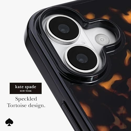 Kate Spade New York iPhone 17 Case - Compatible with MagSafe - Designer Phone Case - Tortoise thumbnail 3