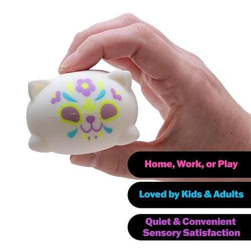 Schylling NeeDoh Sugar Skull Cool Cats - Sensory Squeeze Toy - Assorted Designs - (Pack of 1) thumbnail 6