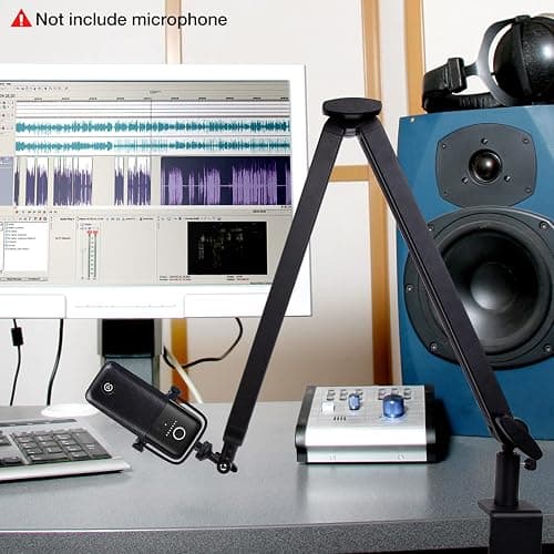 Blue Yeti Boom Arm with Extension Tube - Mic Boom Arm Compatible with Blue Yeti, Adjustable Boom Height Microphone Stand for HyperX QuadCast, Shure MV7, Rode, and Most Gaming Mic By SUNMON thumbnail 6