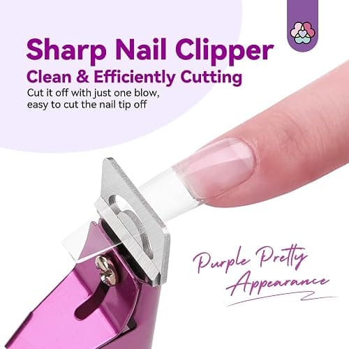 Saviland Acrylic Nail Cutters for Nail Tips: Rose Acrylic Nails Clipper with Sizer Magnets Nail Cutter 15PCS Sharp Nail Tech Supplies Nail Trimmer Manicure Tool Nail Accessories Women Salon Home thumbnail 3