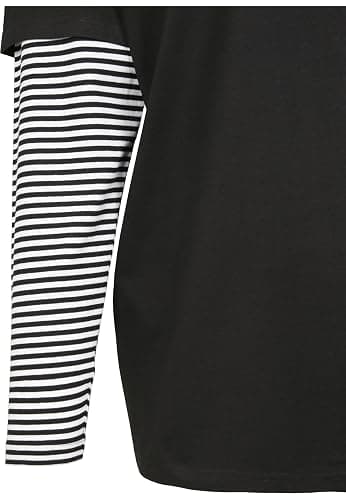 Urban Classics Men's Longsleeve T-Shirt Oversized Double Layer Striped Ls Tee T-Shirt thumbnail 8