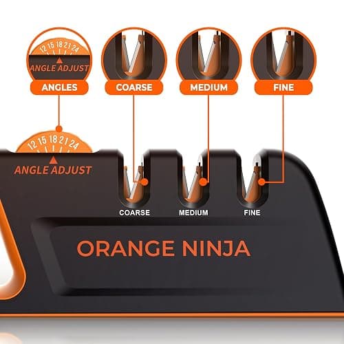 5 Precision Adjust Knife Sharpener- 3-Stage Premium Kitchen Knife Sharpener to Repair, Restore & Polish Blades by Sharp Pebble thumbnail 3