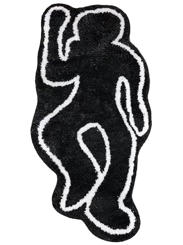 EXIGENT Dead Body Retro Funny Ultra Soft Anti-Slip Floor Door Mat Rug - Image 1