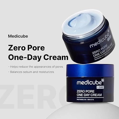 Medicube Zero Pore One-Day Cream 1.69 fl.oz - Visibly Smaller Pores, Controls Excess Oil - Pore Refining Cream with Panthenol, Salicylic Acid, and Niacinamide - Korean Skincare thumbnail 2