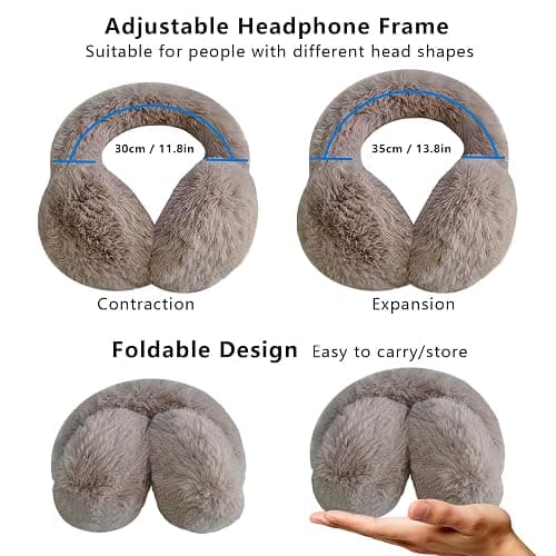 KUMADAI Heated Ear Muffs for Winter - Constant Temperature Earmuffs - Ear Warmers Covers for Women Men Cold Weather thumbnail 6