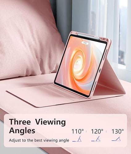 Harvopu for iPad Air 13 inch & Pro 12.9 Case with Keyboard - Multi-Touch Trackpad, 7 Colors Backlit, Detachable Folio Keyboard Cover for iPad Pro 12.9 (6th, 5th, 4th, 3rd gen), Air 13 M3/ M2 (Pink) thumbnail 6