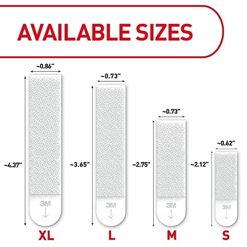 Command 20 lb XL Heavyweight Picture Hanging Strips 16 Pairs (32 Command Strips), Damage Free Hanging Picture Hangers, Heavy Duty Wall Hanging Strips for Home Decor, White Adhesive Strips - 16 Pairs thumbnail 2