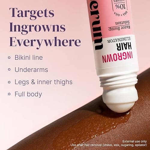 Razor Bump Stopper with Dark Spot Remover, Ingrown Hair Treatment for Bikini Area and Razor Bumps Treatment - Salicylic Acid After Shave Solution for Ingrown Hairs & Razor Burns thumbnail 5