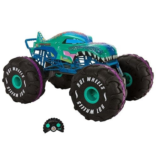 Hot Wheels RC Monster Trucks Mega-Wrex in 1:6th Scale, Extra Large Remote-Control Toy Truck, More Than 2ft Long thumbnail 4