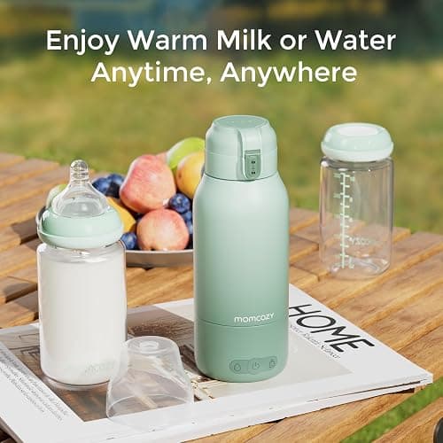 Momcozy Portable Milk Warmer for Travel – Dual Heating Modes for Breast Milk & Water, Portable Bottle Warmer with Fast Heating & Long Battery Life, 17 Ounces Large Capacity to Meet Your All-Day Needs thumbnail 2