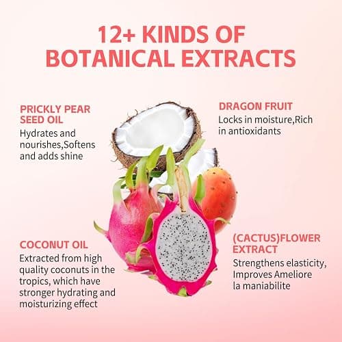 Cactus Fruit 3-In-1 Styling Cream - Smooth Styles, Prep Shiny Blowouts, Defines Curls (150ml), No Chemical Flavors Fly Away Hair Tamer. thumbnail 6
