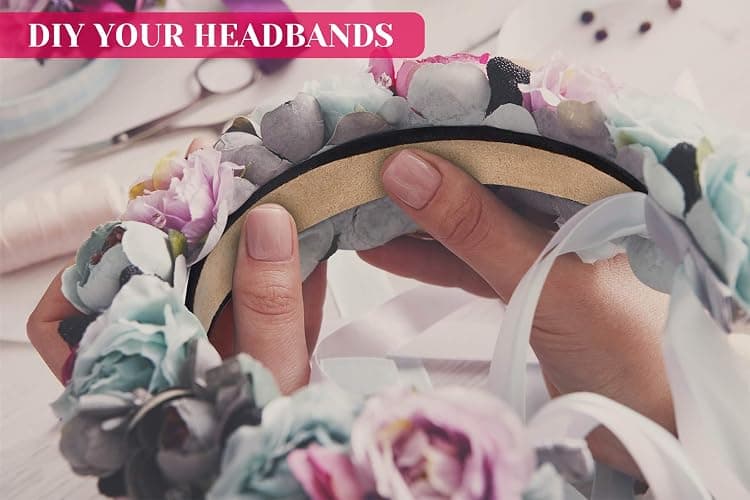 anezus 16 Pcs Satin Headbands Bulk 1 Inch Anti-slip Black Ribbon Hair Bands Plain Hard Headbands for Women Girls DIY Craft Hair Accessories (Black) thumbnail 5