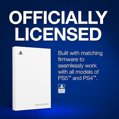 Seagate Game Drive for PlayStation® Consoles 5 TB External Hard Drive - USB 3.2 Gen 1, Officially-License (STLV5000100) thumbnail 5