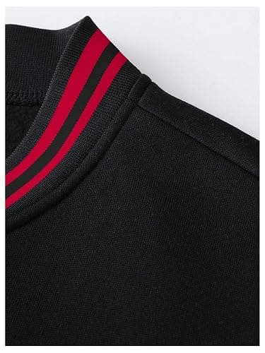 SOLY HUX Men's Varsity Jacket Color Block Letter Graphic Long Sleeve Baseball Jacket Bomber Coat thumbnail 3
