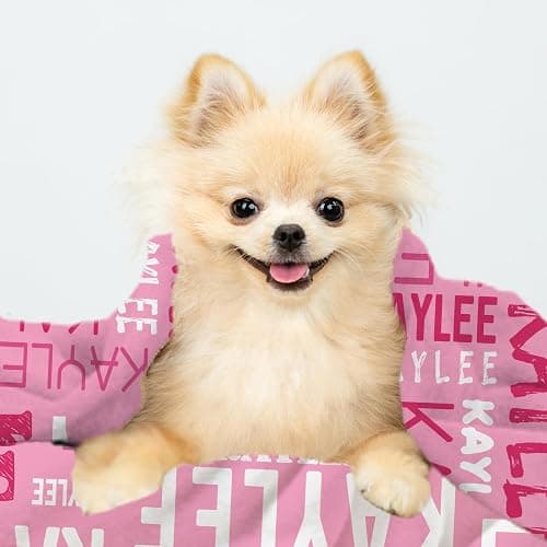 Titonmiz Custom Name Blanket, Personalized Blankets and Throws with Name for Teen Girls Boys, Customized Flannel Blankets Gifts for Girls Kids Adult Birthday Christmas, Ships Next Day thumbnail 7