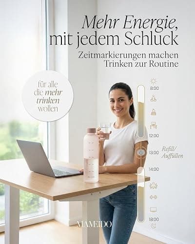 MAMEIDO Trinkflasche Kohlensäure geeignet aus Tritan 1,5 l Urban Taupe | auslaufsicher, BPA-frei mit abnehmbarer Trageschlaufe – Wasserflasche für Sport, Schule & Büro thumbnail 5
