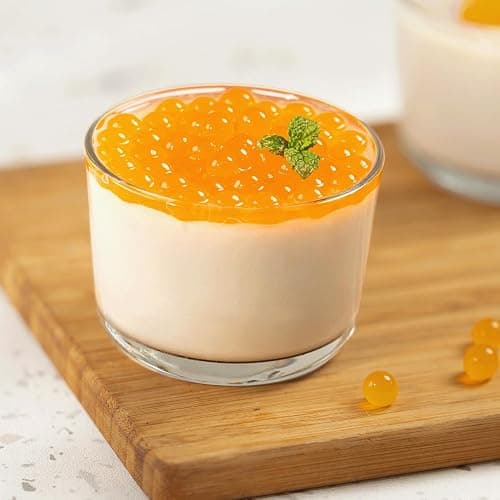 Tea Zone [7 Pounds] Mango Pearls for Boba Tea Beverages, Sweets, Ice Cream Topping | B2051 thumbnail 5