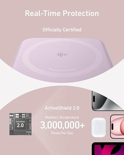 Anker MagGo Power Bank, Qi2 Certified 15W Ultra-Fast MagSafe-Compatible Portable Charger, 10,000mAh Battery Pack with Smart Display & Foldable Stand, For iPhone 16/15/14/13 Only (USB-C Cable Included) thumbnail 6
