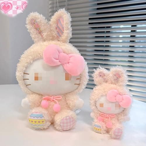 Ykecfpry Kawaii Cartoon Bunny Cross-Dressing Series Plush,Rabbit Stuffed Cute Soft Doll Toys, Plush Pillow Stuffed Animals Toy Birthday Gifts for Girls Kids (Kt) thumbnail 7