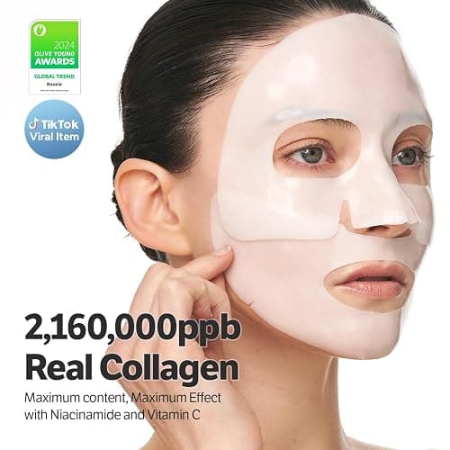 SUNGBOON EDITOR Deep Collagen Niacin-Vita C Overnight Mask | Brightening & Wrinkle Care Mask | 2,160,000PPB Collagen + Niacinamide + Vita C | Stocking Stuffers for Women | Korean Skincare, 4ea thumbnail 3