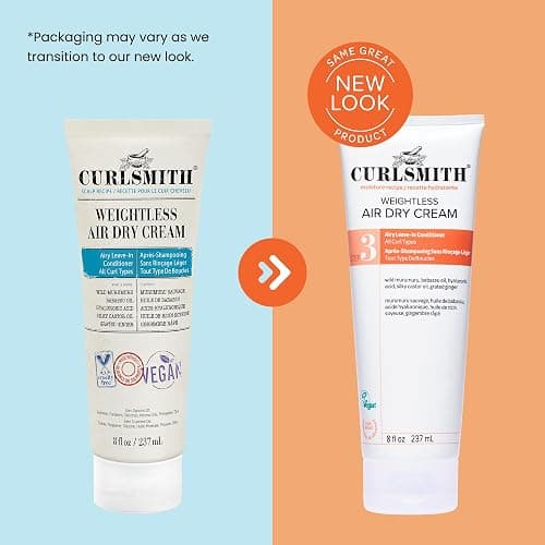 Curlsmith - Weightless Air Dry Cream - Vegan Leave-In Conditioner for Any Hair Type, Smooths Hair thumbnail 7