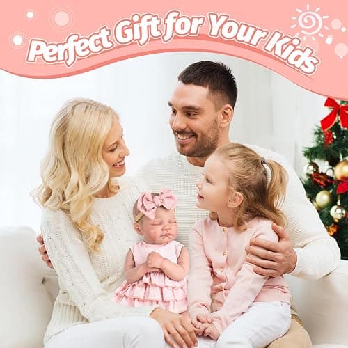 Aori Reborn Baby Dolls Girl 20'' Realistic Sleeping Newborn - Lifelike Poseable Vinyl Baby Doll with Feeding & Outfit Set - Weighted Body for Cuddling, Gift for Collectors & Kids 3+ thumbnail 8