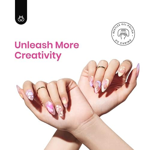 Beetles Pastel Gel Liner Nail Polish Set 6 Colors Spring Art French Line Swirl Gel Polish Pink Yellow Green Purple Orange Swirl Built Thin Nail Art Brush Soak Off Uv Lamp Manicure Gifts for Women thumbnail 5