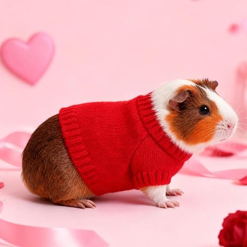 choyaxo 2pcs Guinea Pig Clothes Hamster Costume Guinea Pig Sweater Ferret Clothes Small Animal Outfit thumbnail 5