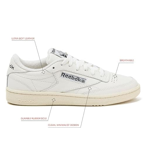 Reebok Club C 85 Vintage Tennis Sneakers for Women | Leather, Walking thumbnail 2