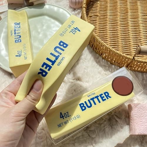 pofluany Stress Relief Toy Tpr Material Fidget Squeeze Butter Stick Rising Realistic Design Eco-friendly No Odor Reusable Soft for Kids 1pc thumbnail 6