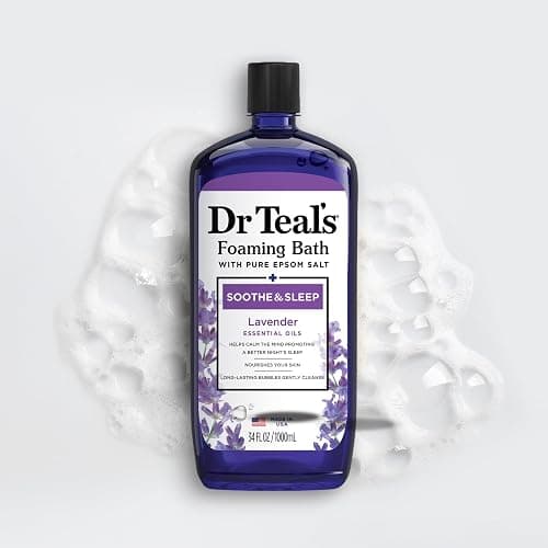 Dr Teal's Foaming Bath with Pure Epsom Salt, Soothe & Sleep with Lavender, 34 fl oz (Pack of 2) thumbnail 8