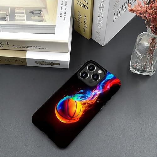 ilikediy for iPhone 16 Pro Case,HH2 Basketball Sport Hybrid 2 Layer Hard Shell Silicone Protective Pattern Design Case thumbnail 5