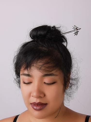 💜💜HAQUIL Dragon Wing Hair Stick, Vintage Viking Jewelry Clip Minimalist Hair Accessories for Women thumbnail 2