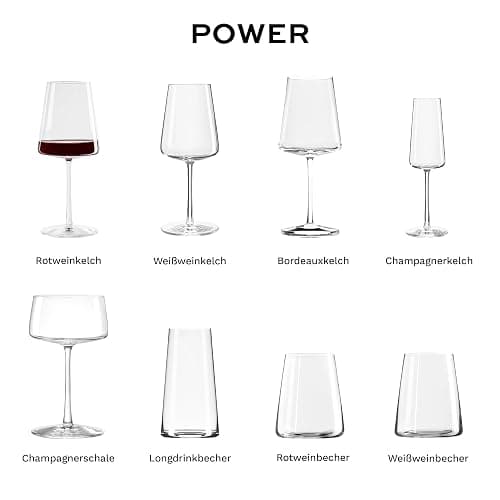 Stölzle Lausitz Rotweingläser Power 6er-Set 520ml – Hochwertige Weingläser für kräftige Rotweine – Moderne Rotweinkelche mit eckiger Form für maximale Geschmacksentfaltung – Spülmaschinen- & Stoßfest thumbnail 8