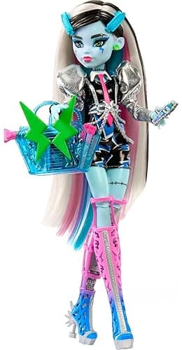 Monster High Doll, Amped Up Frankie Stein Rockstar with Instrument & Performance-Themed Accessories Like Headphones thumbnail 5