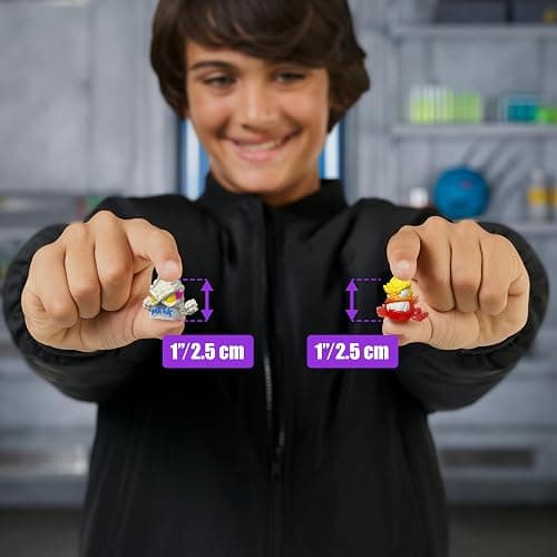 MrBeast Lab Swarms Series 3, Hyper Fusion Series, 14 Pack Collectible Micro Beasts, 14 Collectible Stickers & 4 Fusion Caps to Build Out Your Own MrBeast Lab - Milk Bones thumbnail 3