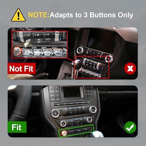 2+64G Android 14 Double Din Car Stereo for Ford Mustang 2015-2020 with 9 Inch Touchscreen Radio Built-in Wireless Carplay/Android Auto/GPS/Bluetooth/FM/AUX-in/Steering Wheel Controls/Backup Camera thumbnail 2