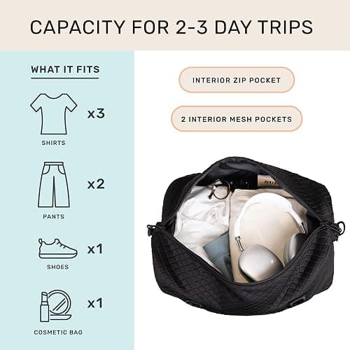 Jadyn Lola Travel Bag, Weekender/Overnight Duffel, Gym Tote Bag for Women, Men thumbnail 2