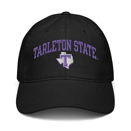 Tarleton State Texans Arch Over Officially Licensed Adjustable Baseball Hat - One Size - Black thumbnail 2