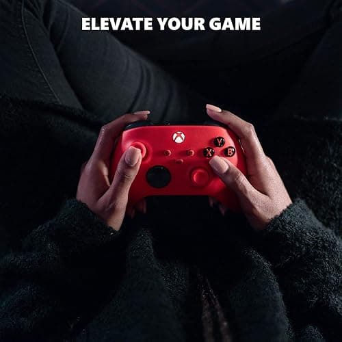 Xbox Core Wireless Gaming Controller – Pulse Red – Xbox Series X|S, Xbox One, Windows PC, Android, and iOS - Pulse Red Controller Edition thumbnail 7