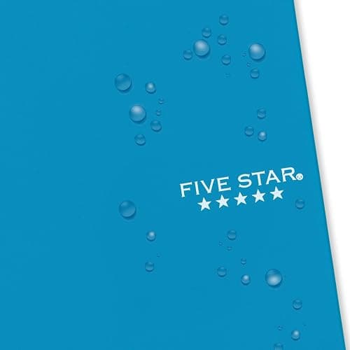 Five Star Spiral Notebook, 2 Subject, College Ruled Paper, 6" x 9-1/2", 80 Sheets, Fights Ink Bleed, Water Resistant Cover, Tidewater Blue (840029CG1-ECM) thumbnail 7